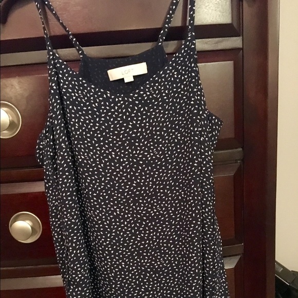 Hi-lo lined cami with bird print