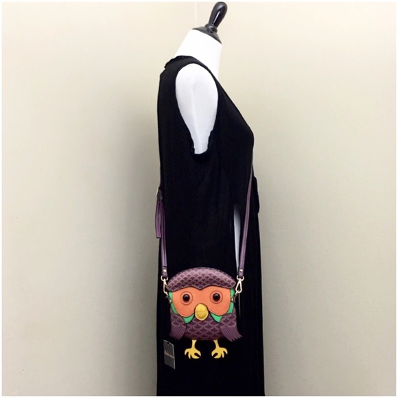 Bella Luca Hippie Chic Little Owl Crossbody- New - Picture 3 of 4