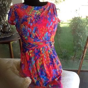 Multi-color bright  new!! W/gold embellishment!