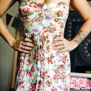 floral corset sundress