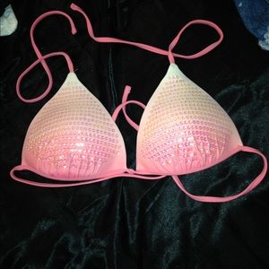Sequin bikini top