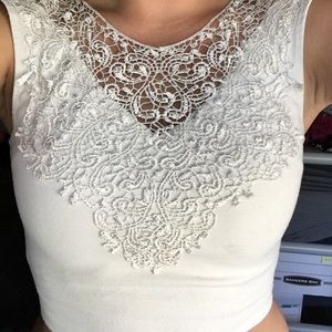 lace crop top