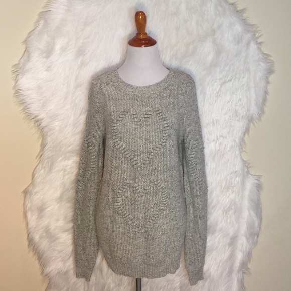 LC Lauren Conrad Sweaters - LC Lauren Conrad 3D Hearts Novelty Sweater