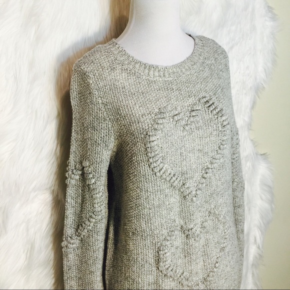 LC Lauren Conrad 3D Hearts Novelty Sweater - Picture 2 of 3