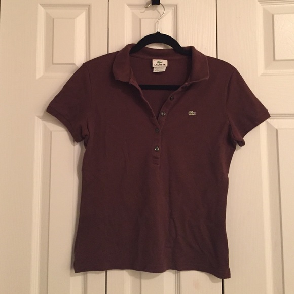 Lacoste woman's brown polo