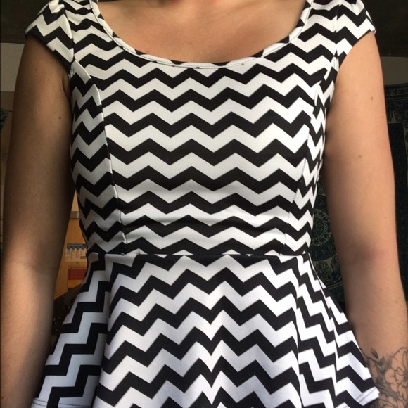 chevron peplum top