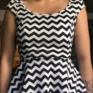 chevron peplum top