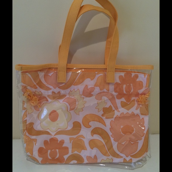 Clinique double bag clear and yellow