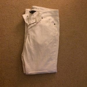 New York & Company White skinny jeans (: