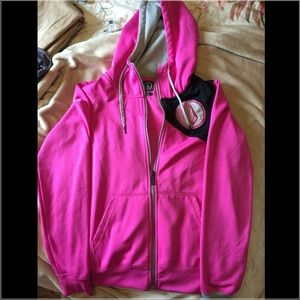 Pink Volcom Fleece Hoodie