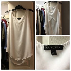 Hi-Lo White Top from Banana Republic