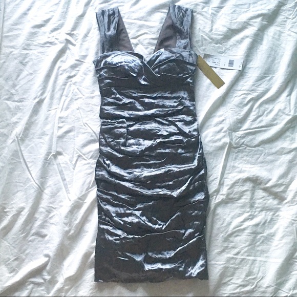 Nicole Miller Ruched Cocktail Dress