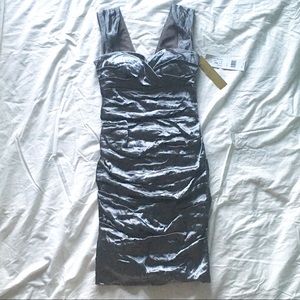 Nicole Miller Ruched Cocktail Dress