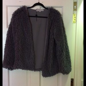 Bless'Ed are the meek faux fur jacket