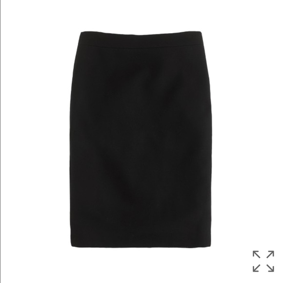 No. 2 pencil skirt in double-serge wool