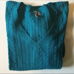 Teal Caslon V-Neck Sweater by Nordstrom