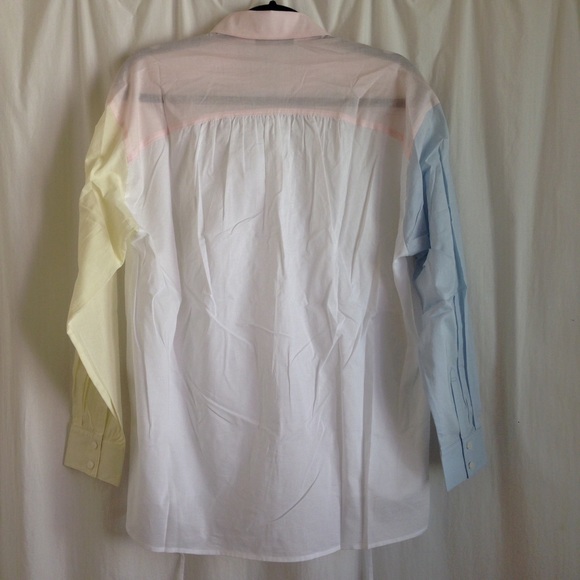 Colorblock Button Down - Picture 2 of 4