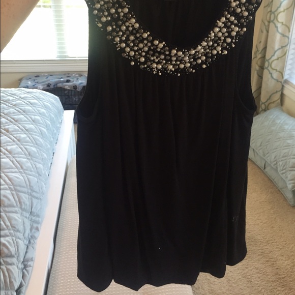 Alfani Pearl neck tank