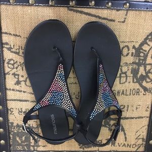 Maurice's summer flattering sparkly sandals