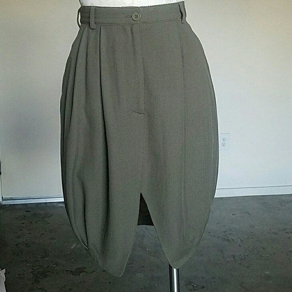 Emporio Armani Dresses & Skirts - Vintage Emporio Armani Green Wool Tulip skirt 44