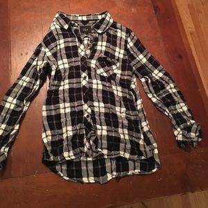 Rails Flannel in black and green- size M