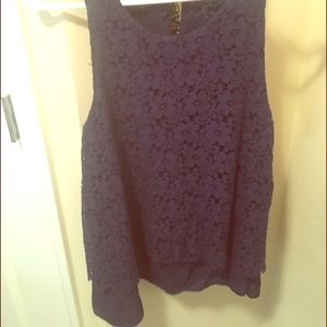Lace layered tank! Price reflects wear.