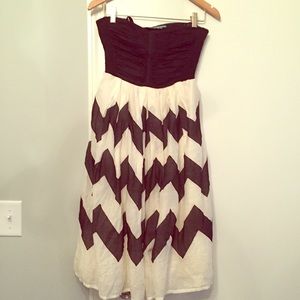 Anthropologie chevron dress