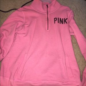 VS pink half zip
