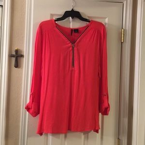 NWT Long sleeved coral top