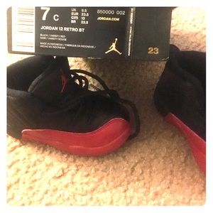 Retro 12 toddler size 7c