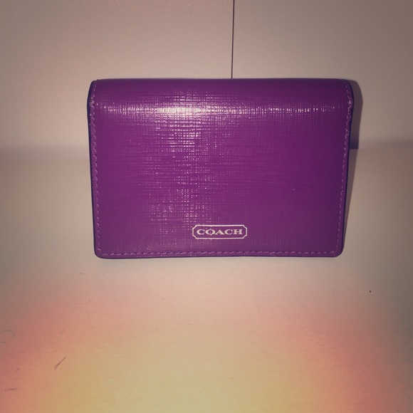 Purple coach wallet