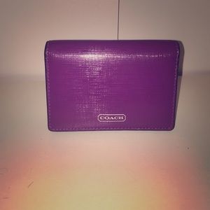 Purple coach wallet