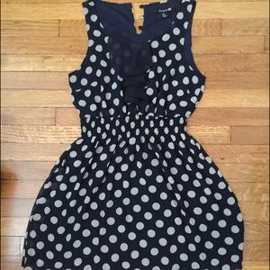 Polka dot dress (Navy Blue)