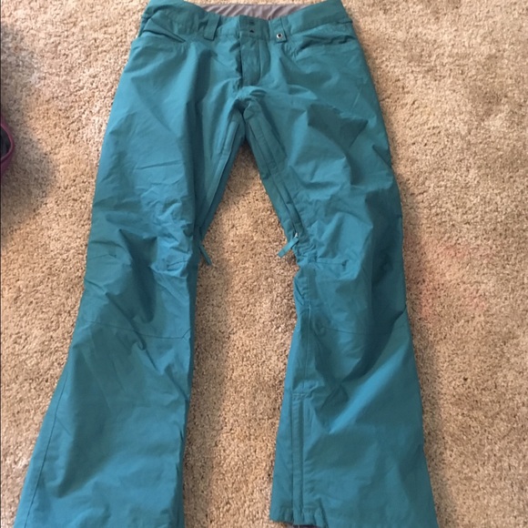 New Teal Burton snow pants size small
