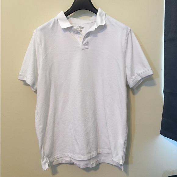 NWOT Men's white polo - Picture 2 of 3
