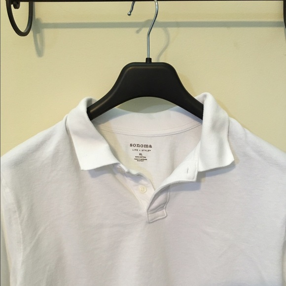 NWOT Men's white polo - Picture 3 of 3
