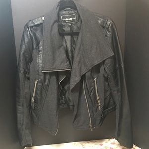 Quilted vegan leather jacket