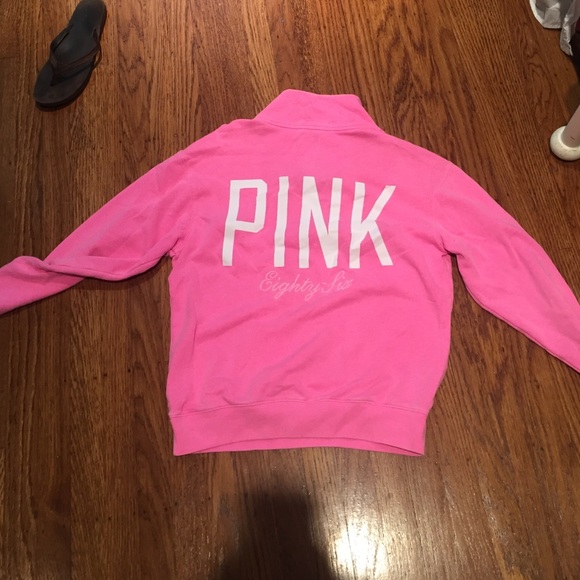 Pink 3/4 zip up
