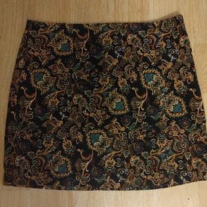 Canyon River Blues Paisley Fall Mini skirt