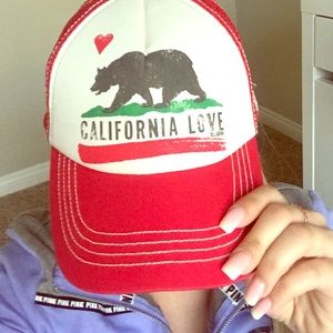 Billabong California Love Trucker Hat- Red