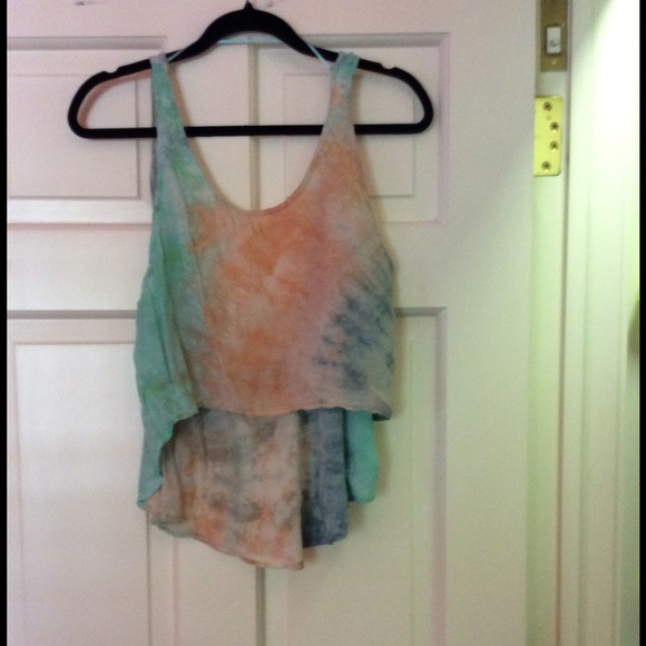 Tallow tie dye crop top