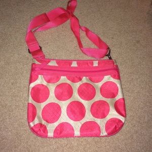 Pink poka dot Crossbody