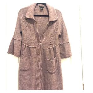 BCBG light purple, knee length sweater 💜