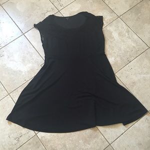 TORRID Black Skater Dress with Lace