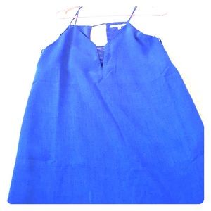 Cobalt blue mini dress