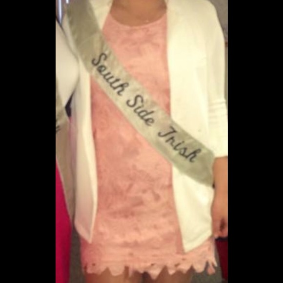 Francesca's pink lace flower dress