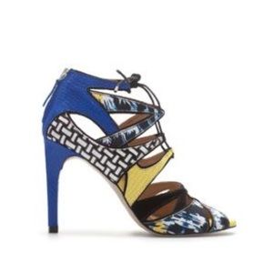 Zara Multicolored Lace Up Sandal