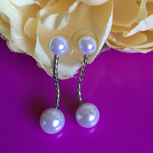 Faux Pearl Earrings - Picture 1 of 1
