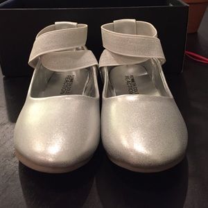 Silver Ballet Style Slip-ons by Kenneth Cole
