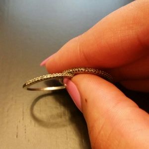 Genuine Diamond and Silver Bands